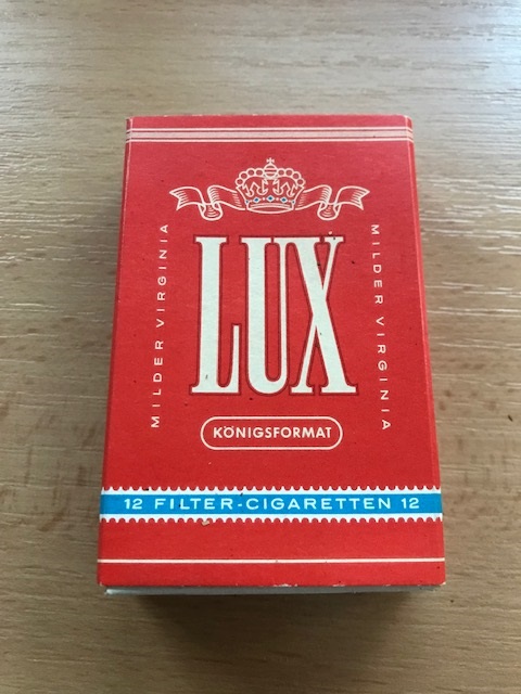 Zigarettenschachtel Lux Königsformat 12 Filter-Zigaretten